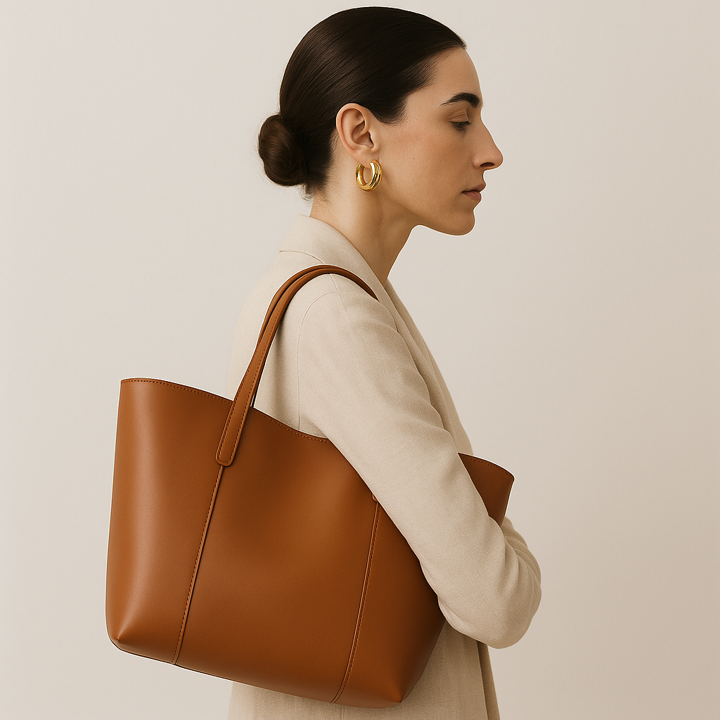 Large Capacity Women'S Handbag Commuter Single Shoulder Bag New 2025 Style for College Students Class and Travel Tote Bag
