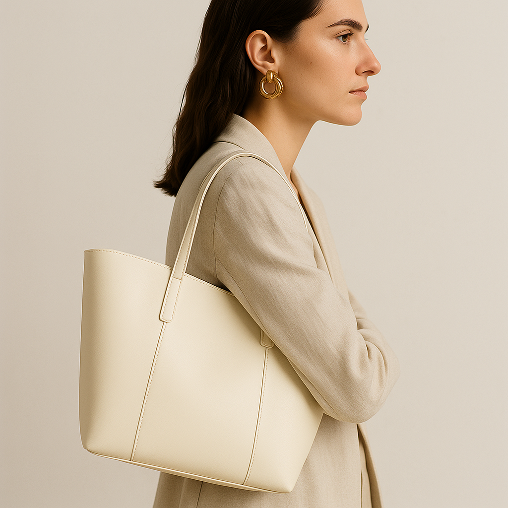 Large Capacity Women'S Handbag Commuter Single Shoulder Bag New 2025 Style for College Students Class and Travel Tote Bag