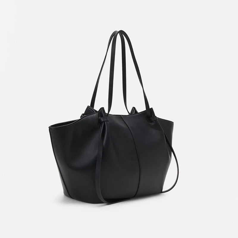 2025 Retro Women'S PU Leather Shoulder Wing Bag, Fashionable Casual Handheld Tote Bag, Handheld Shoulder Bag